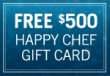 Free $500 Happy Chef Gift Card