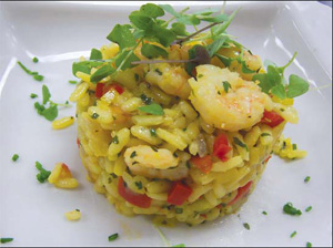 Photo of 
Southern-Style Shrimp/Saffron/Crawfish Risotto