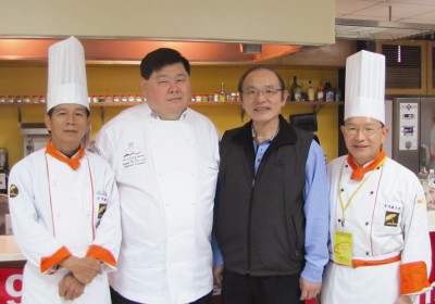Chef Ty and culinary educators in 
Taiwan