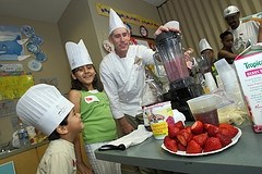 Chefs with children